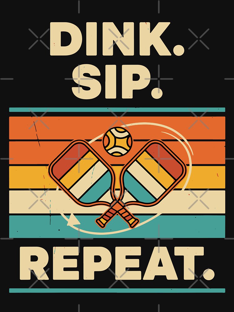 Pickleball Funny Player Love Pickleball Dink Sip by LuminOrb