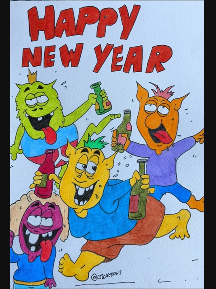 Happy new year misfits Premium Scoop by scerboeqpu Unisex