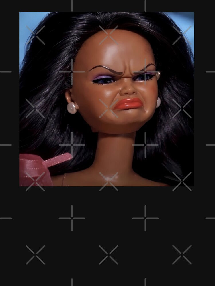 DOLL FACE MEME - DISTRESSED DOLL MEME by delllsdesigns Unisex