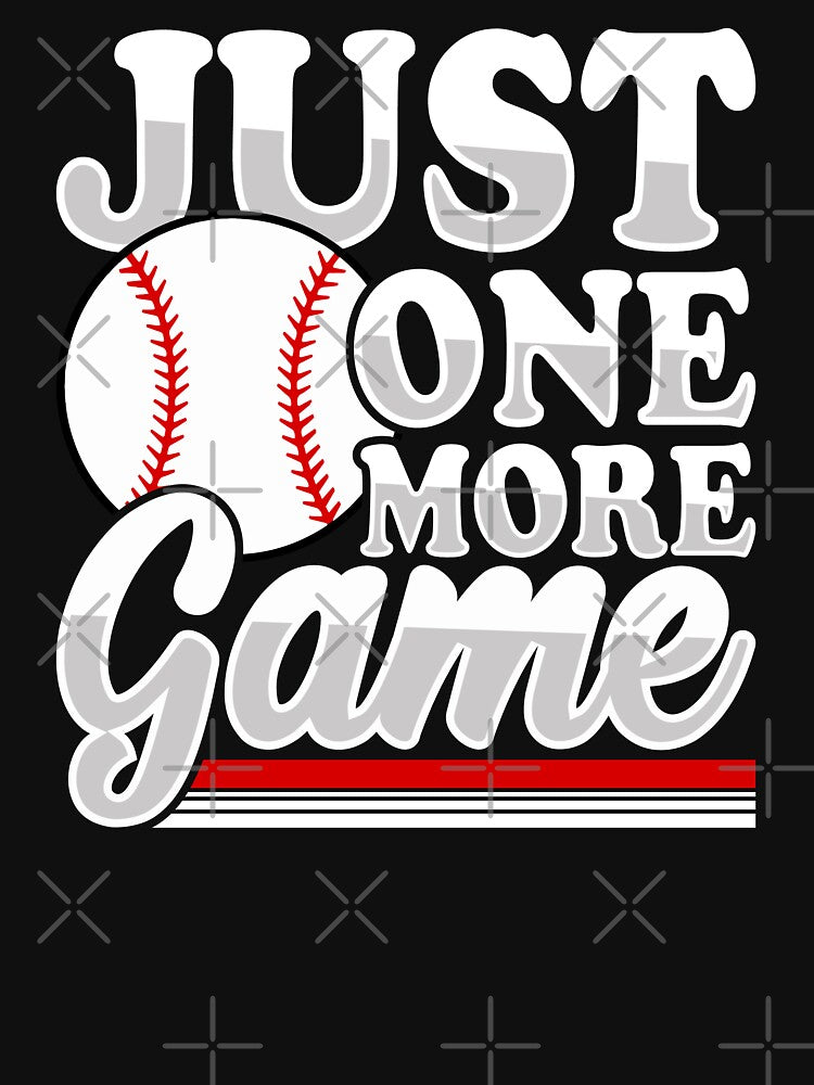 Just one More Baseball Game Retro Sport Art by Back2Collage
