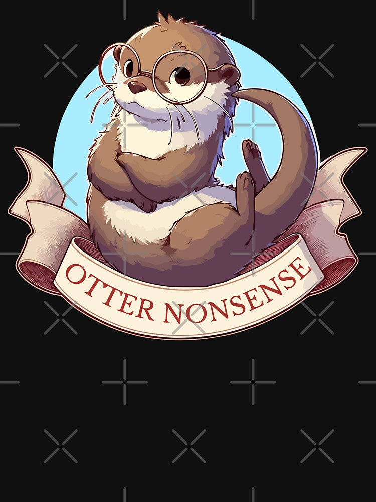Otter Nonsense Cute Funny by TomFrontierArt