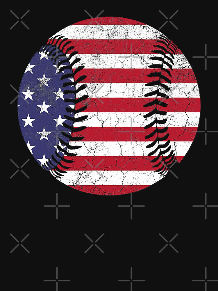 Fourth Of July 4th Baseball American Flag USA Men Women by MichelSorour