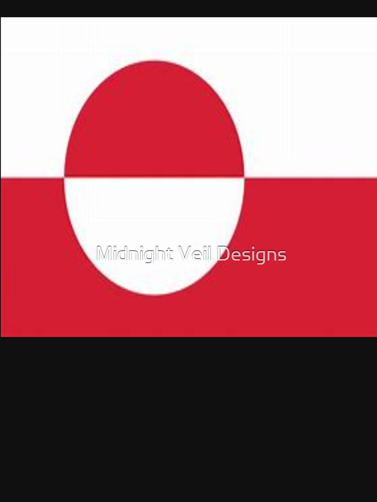 Greenland Flag Design by Midnight Veil Designs