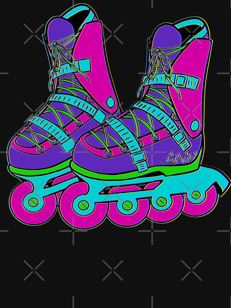 Retro Love: 90s Style Rollerblades by LyAnMeArt