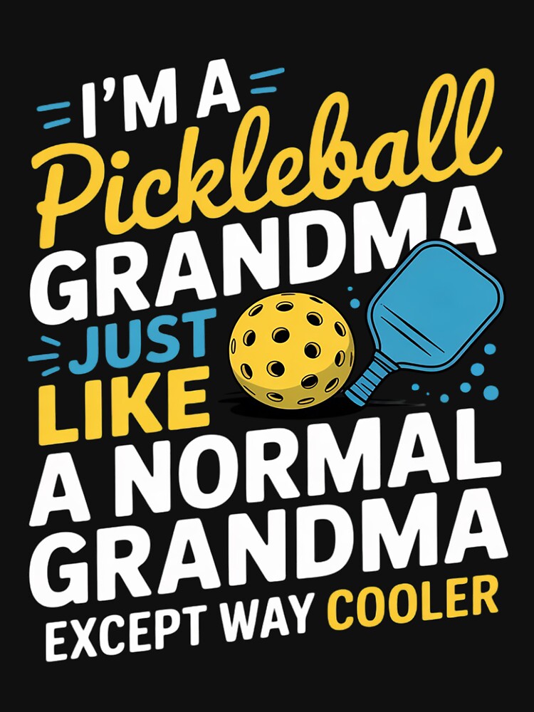 Pickleball Grandma Pickleball Player by joedavila