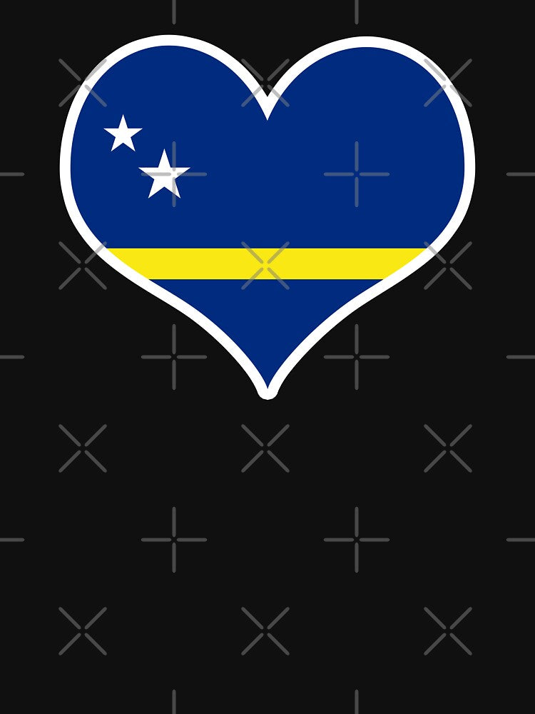 Curacao Flag Heart by PKHalford Unisex