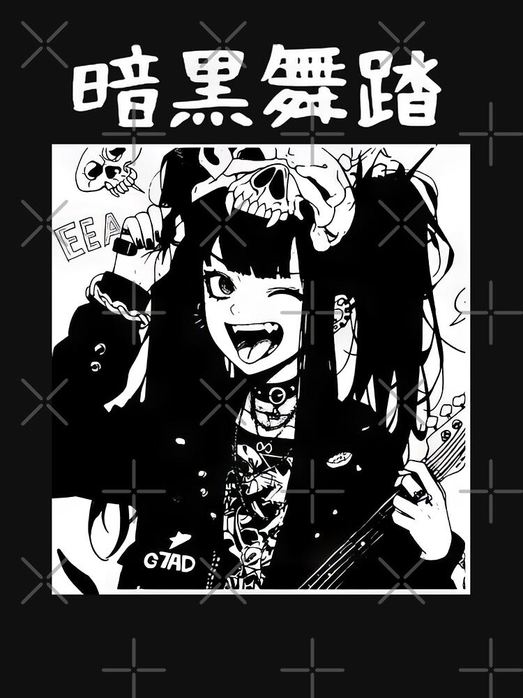 Goth Grunge Anime Girl Manga Aesthetic Japanese Streetwear #900 by mika-gallery Unisex
