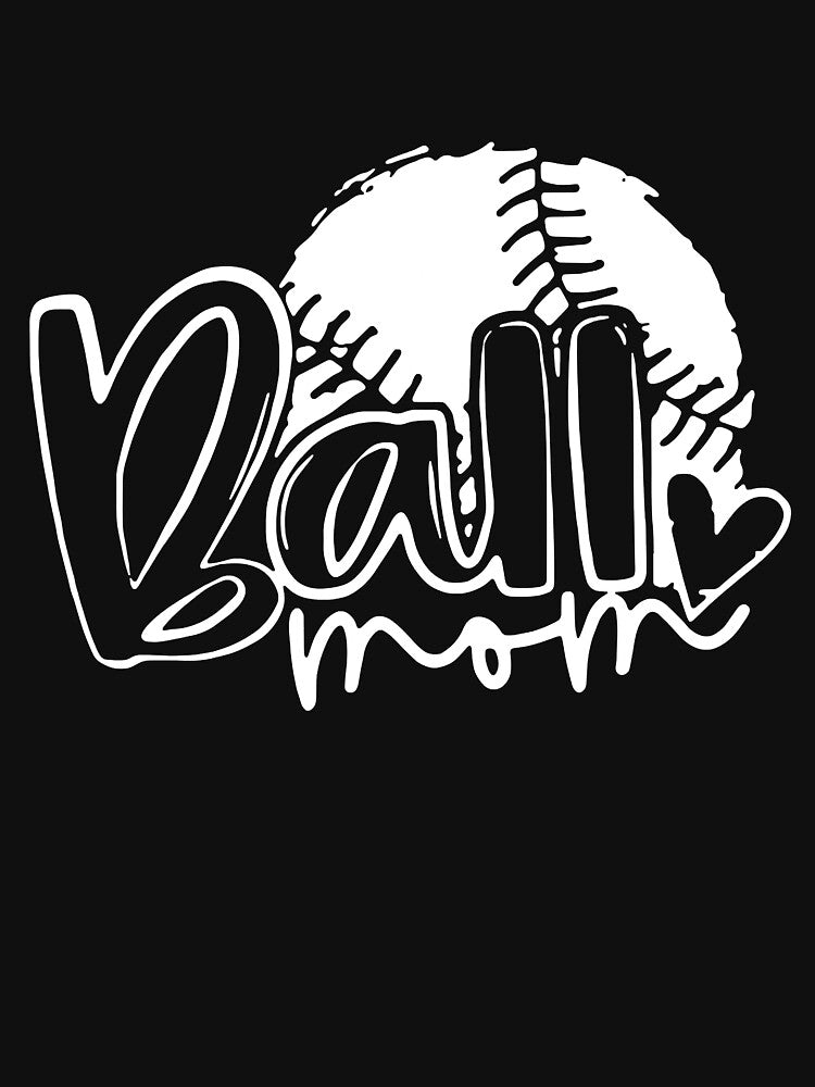 Ball Mom Baseball Softball Mom Team Sports Mothers Day by Helbon-art