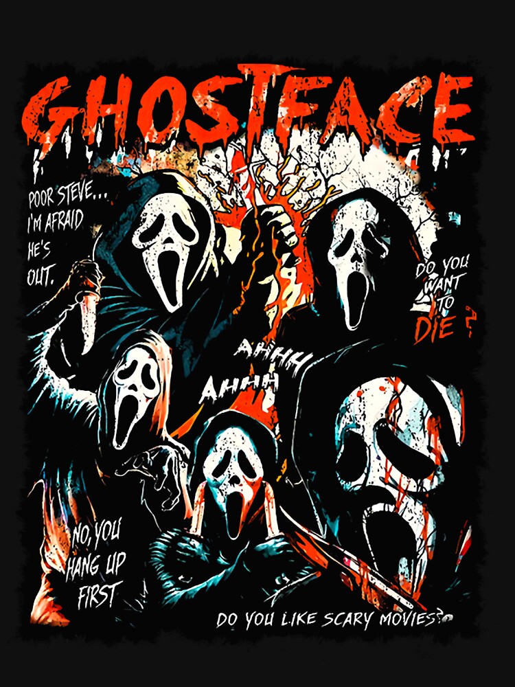 Ghostface Retro 90s Scream Movie Halloween by EstaGutmann Unisex