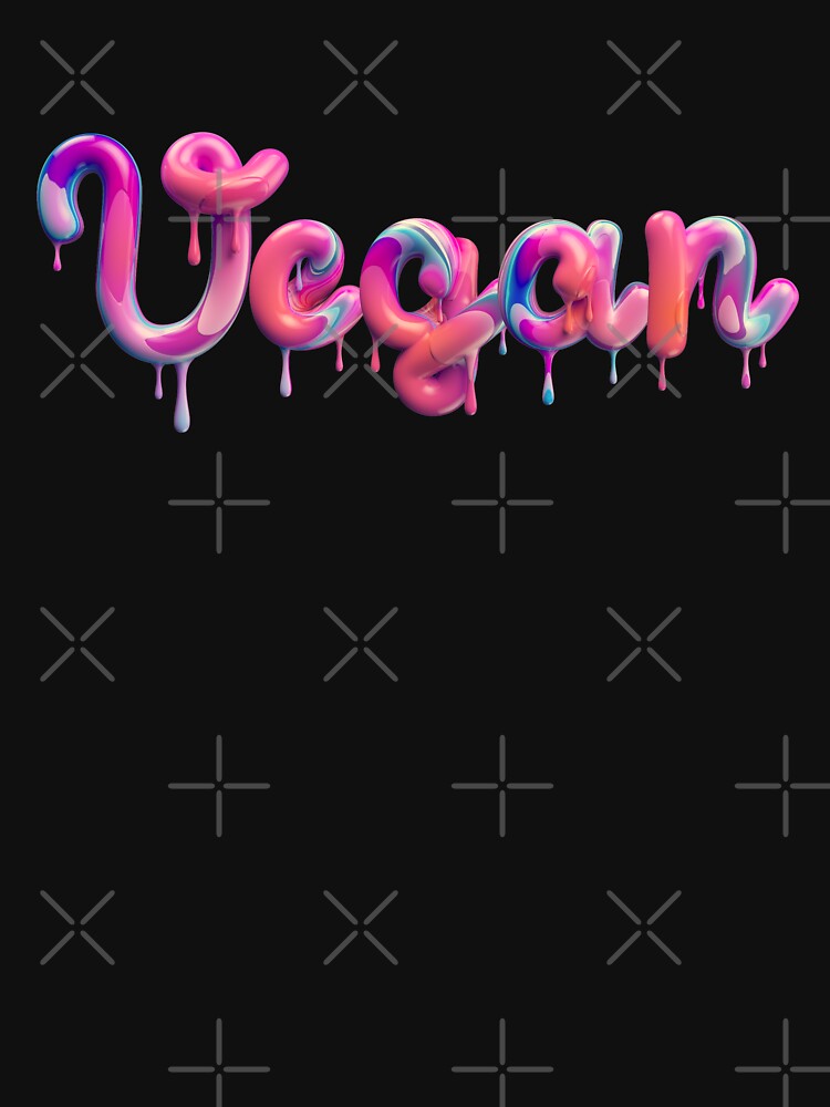 Vegan - 3d Style Dripping Paint by GreenSlate