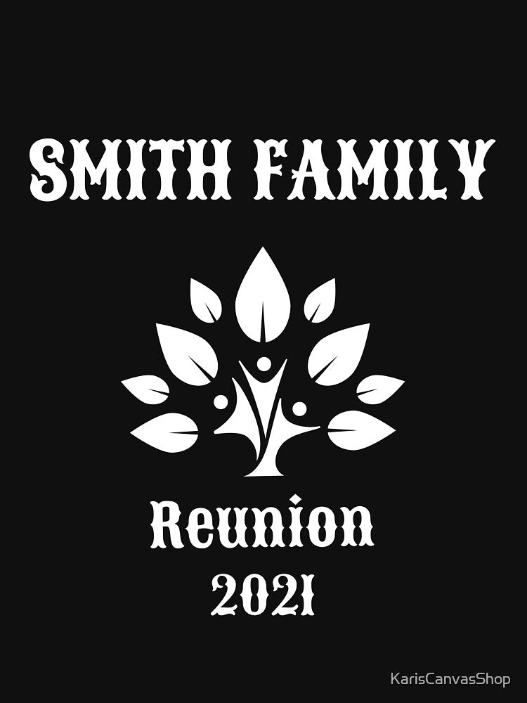Smith Family Reunion 2021 Art in White by KarisCanvasShop