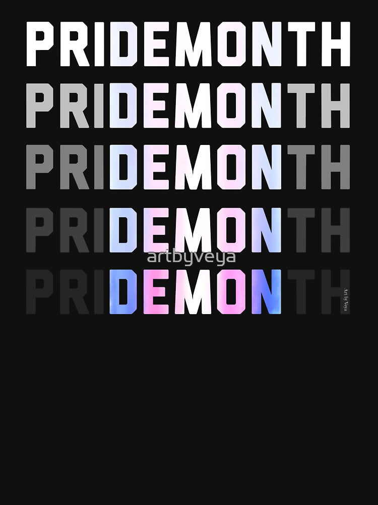 PriDEMONth trans by Art by Veya Unisex
