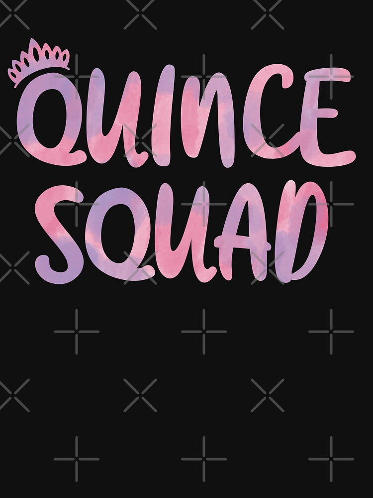 Quince Squad For Quinceanera Fifteen 15th Birthday Party Watercolor by JokeGysen