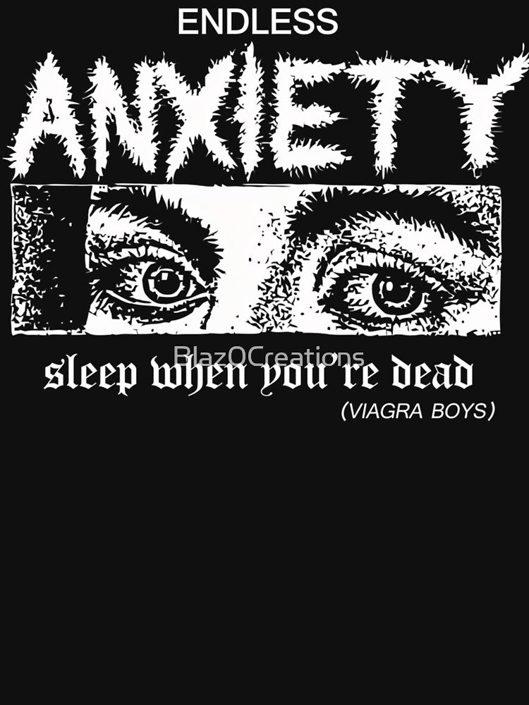 Black And White Eyes With Endless Anxiety by Blaz0Creations