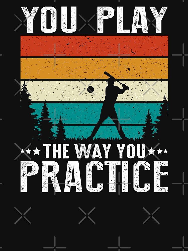 Baseball Practice Retro Baseball Sport Art by Back2Collage