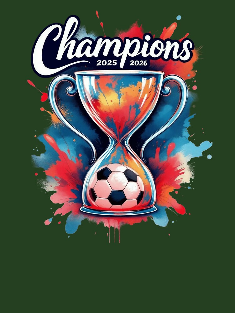 Soccer Champions season 2025-2026, fantasy football Trophy Design - Football Winner by TheGaliyaStudio