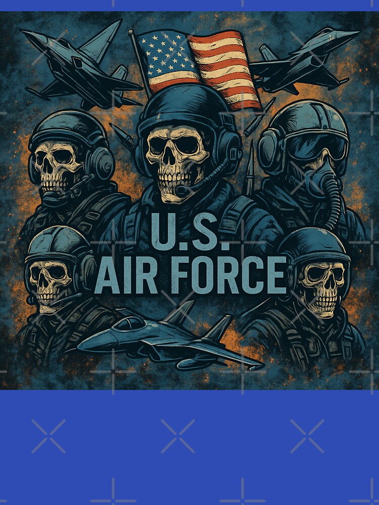 Tactical U.S. Air Force All-Over Print – Gritty & Vibrant Fighter Pilot Shirt by getpressedshirt