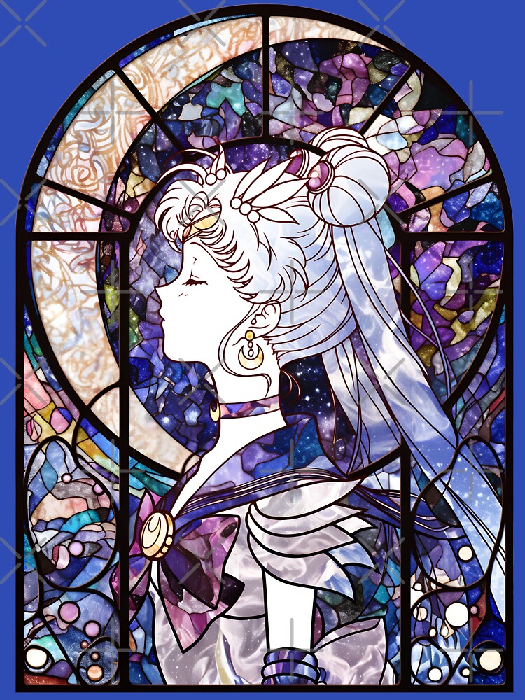 Stained Glass Moon by SchellStation Unisex