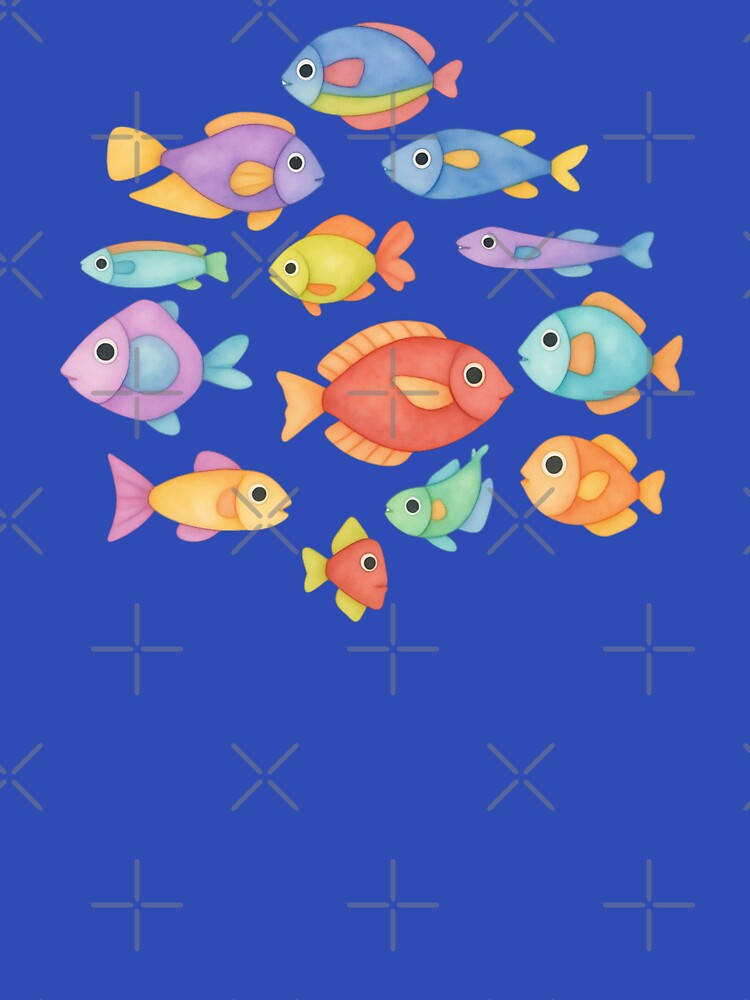 Cute Watercolor Fish by Unhinged Heather Unisex