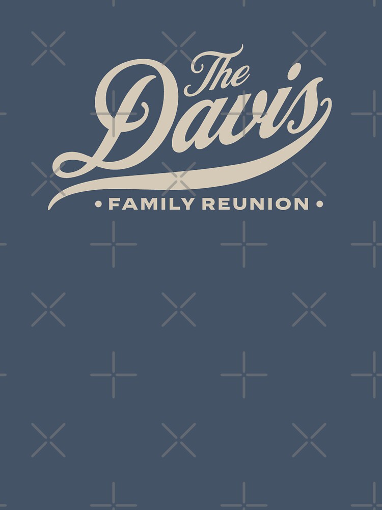 Cool Vintage Davis Family Reunion Family Coat of Arms Crest Davis by CattlettArt
