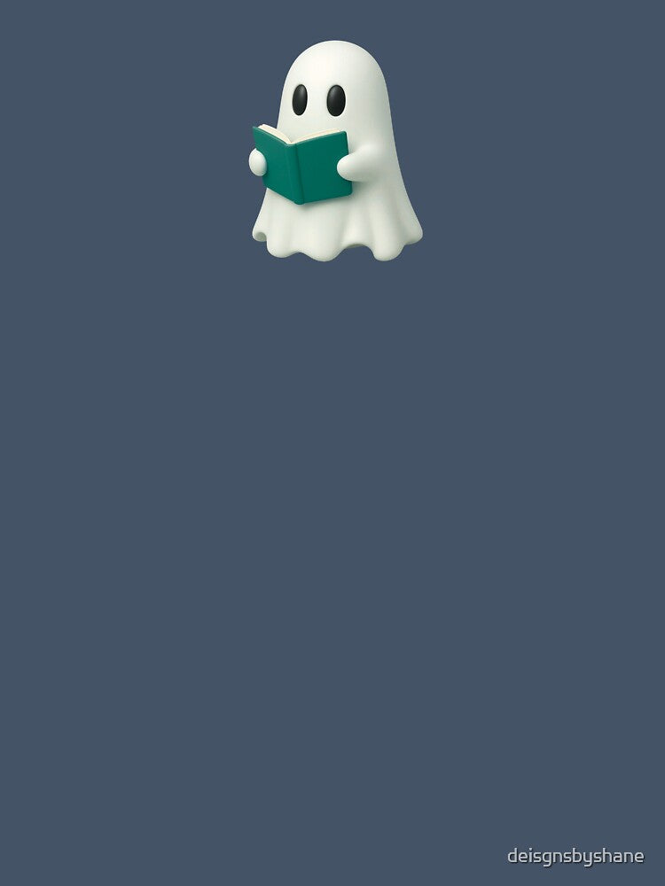 Cute Ghost Reading Green Book by deisgnsbyshane