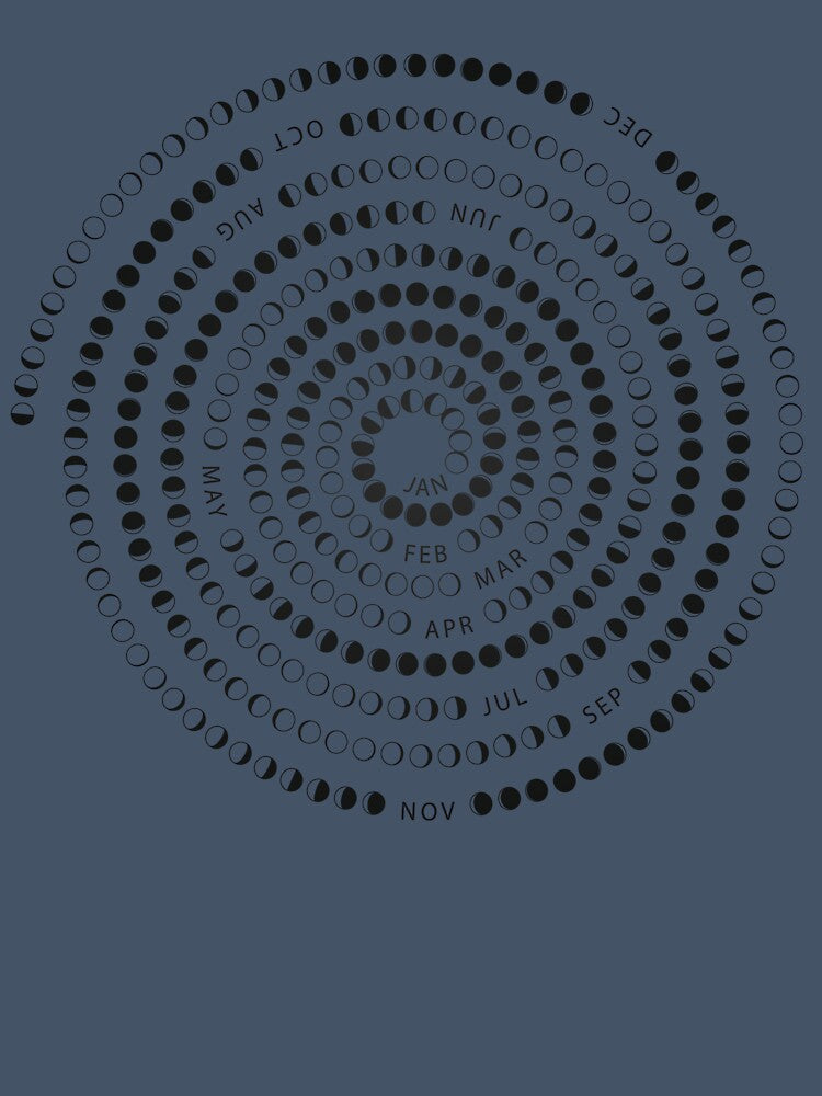 Astrology Moon Phases Calendar 2021 (Black) by Quietmind