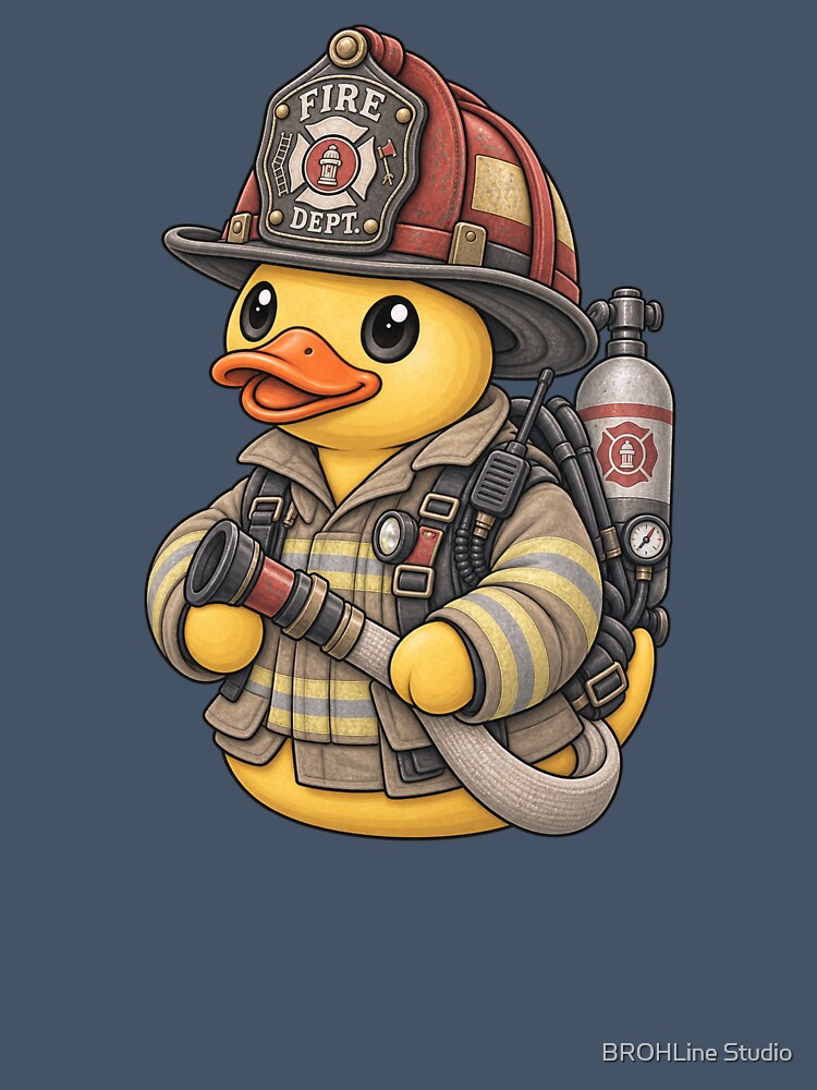 Rubber Duck Firefighter – Vintage Edition by BROHLine Studio