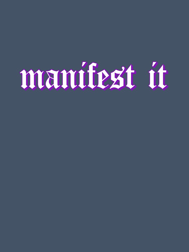 Manifest it - purple by Jillian  Jones