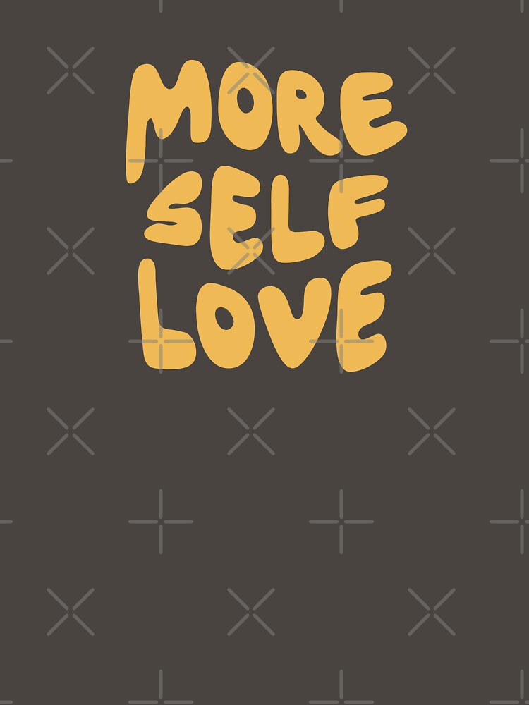 Yellow More Self Love Quote - Positive Affirmation by bykirstco