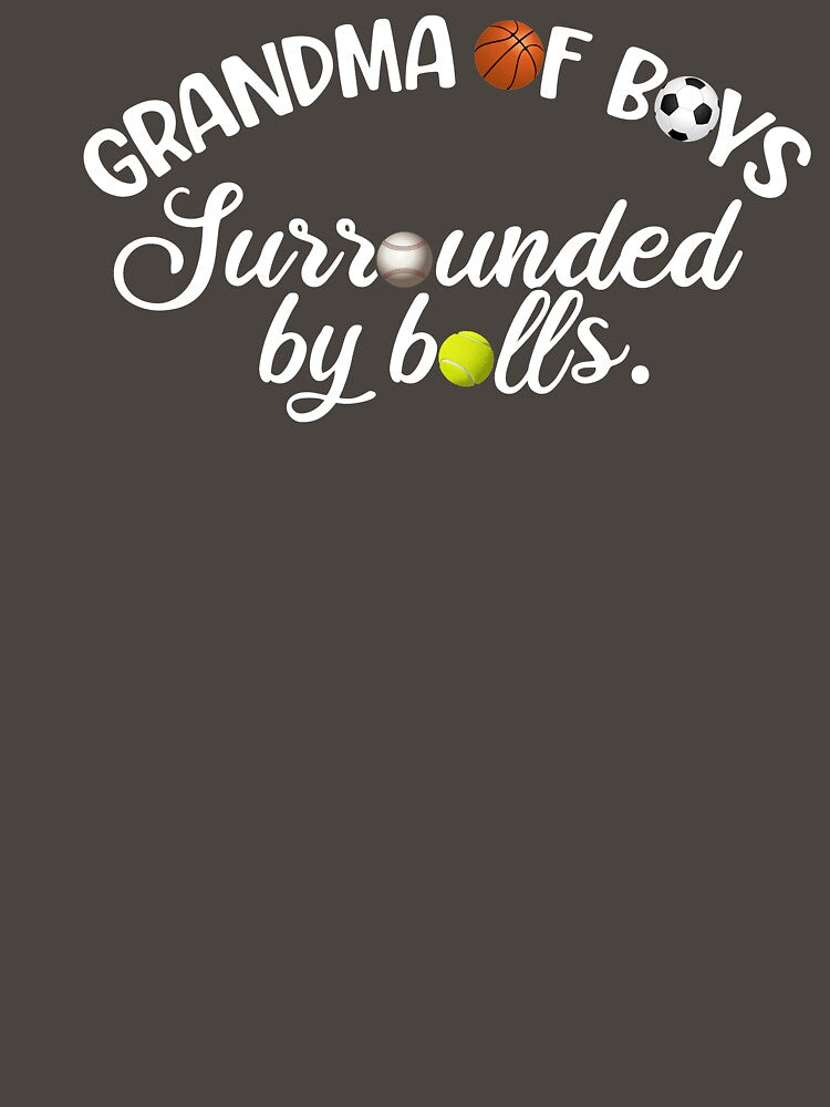 Grandma Of Boys, Surrounded By Balls, Funny Grandma Gift by FuntasticDez