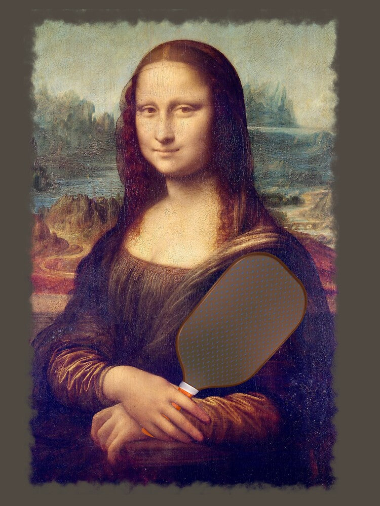Pickleball Mona Lisa by wabisabi-design Unisex