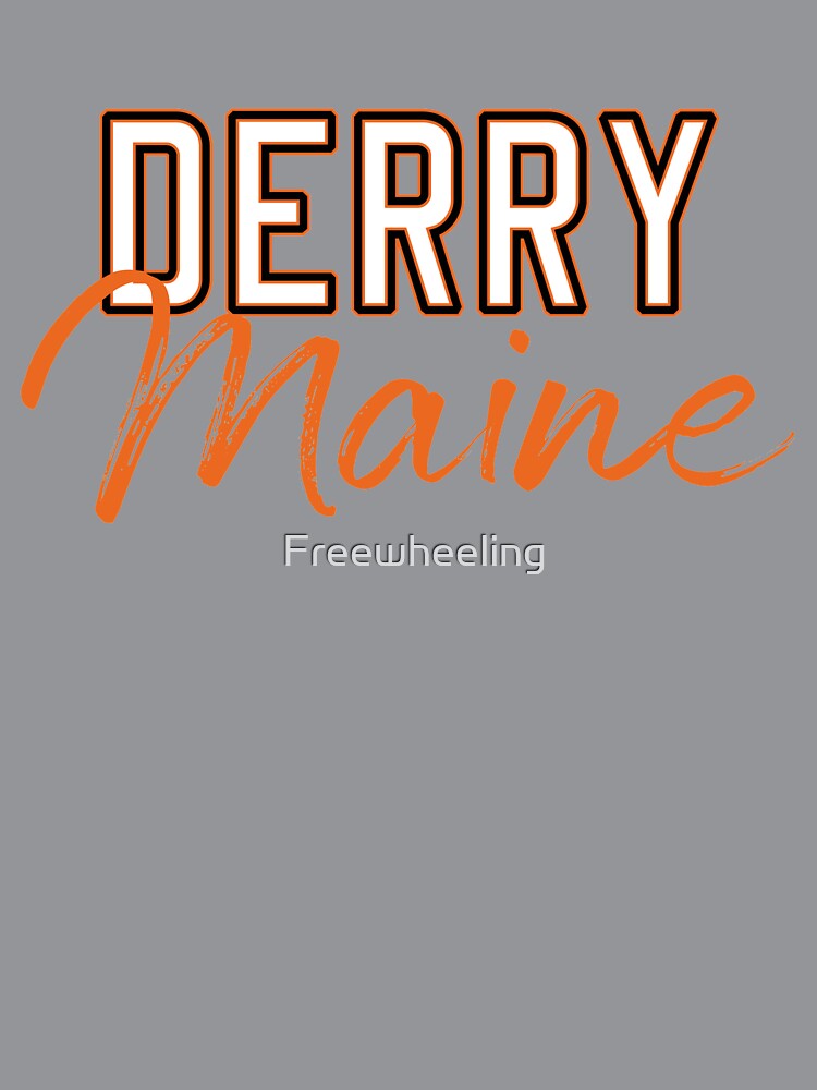 Derry Maine Varsity print by Freewheeling Unisex