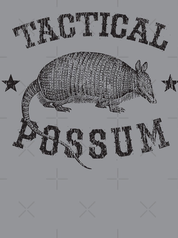 Tactical Possum Armadillo Texas Funny Vintage Distressed by bigraydesigns