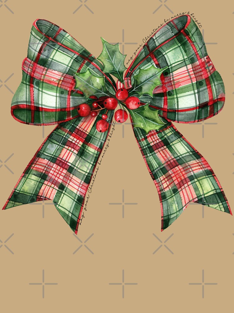Merry & Bright, bow. by Geek'eh Goods