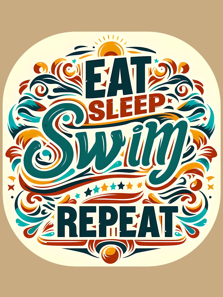 Eat Sleep Kayak Repeat, typography by maxmaj