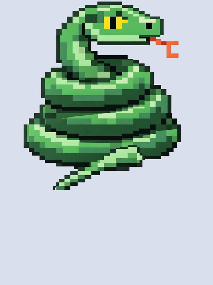 Pixel Snake – Retro 8-Bit Snake Pixel Art Gaming Design by onlin3boutiqu3 Unisex