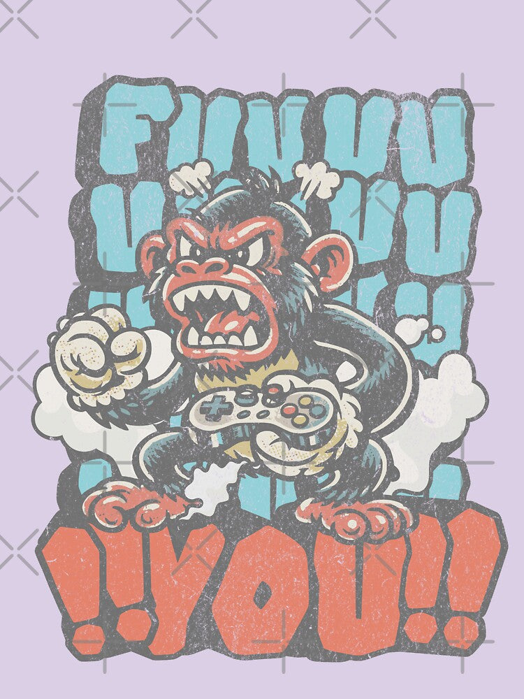 Fuuuu You – Angry Gamer Monkey Funny Gaming Rage by Proto Lab Studio