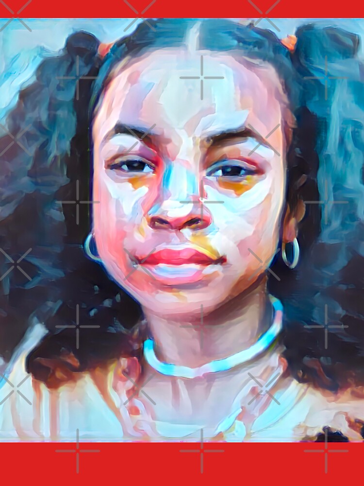 Customized Portrait  Oil Painting of African American Girl by ReFLEKshnInc