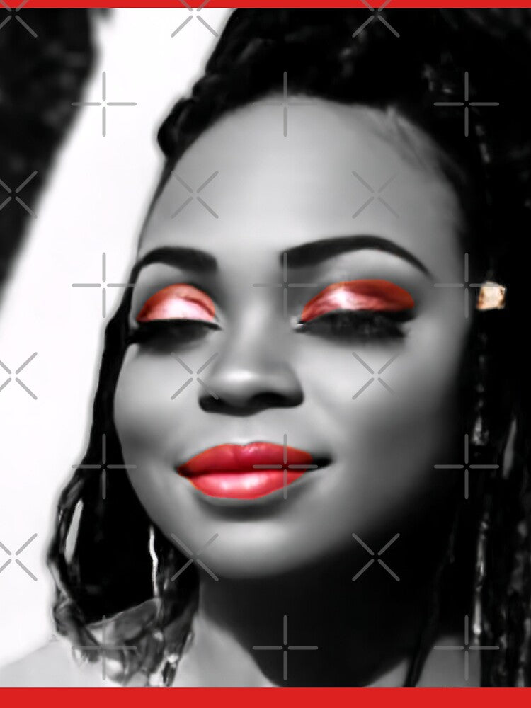 Customized Black and White Color Splash of African American Woman by ReFLEKshnInc
