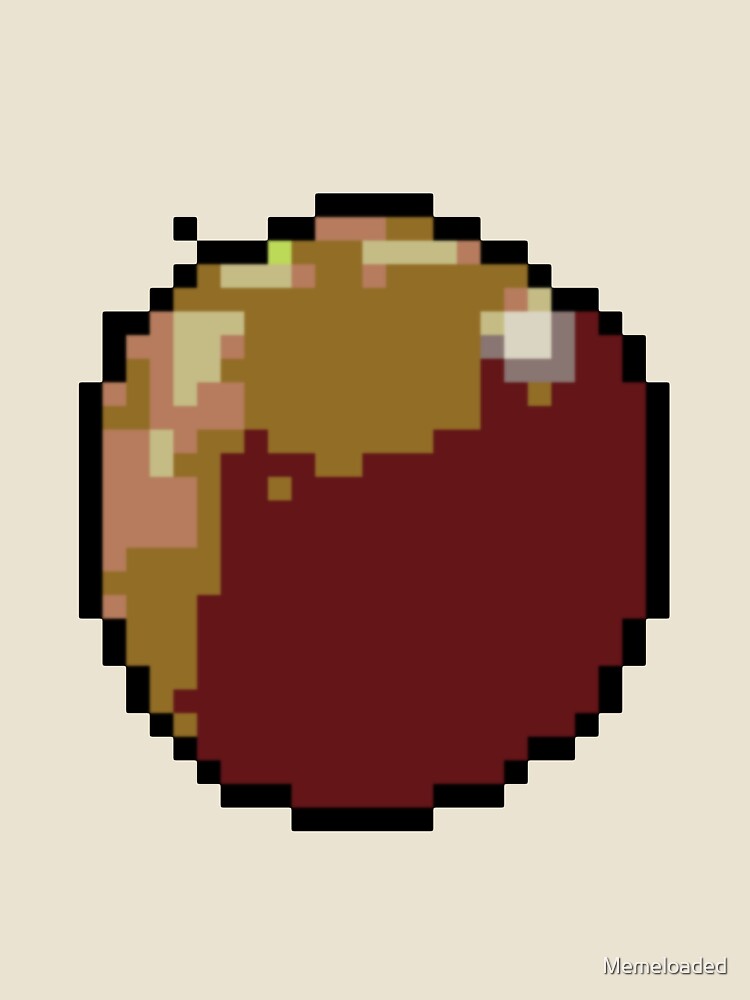 Pixel Art Brown Grape Fruit by Memeloaded Unisex