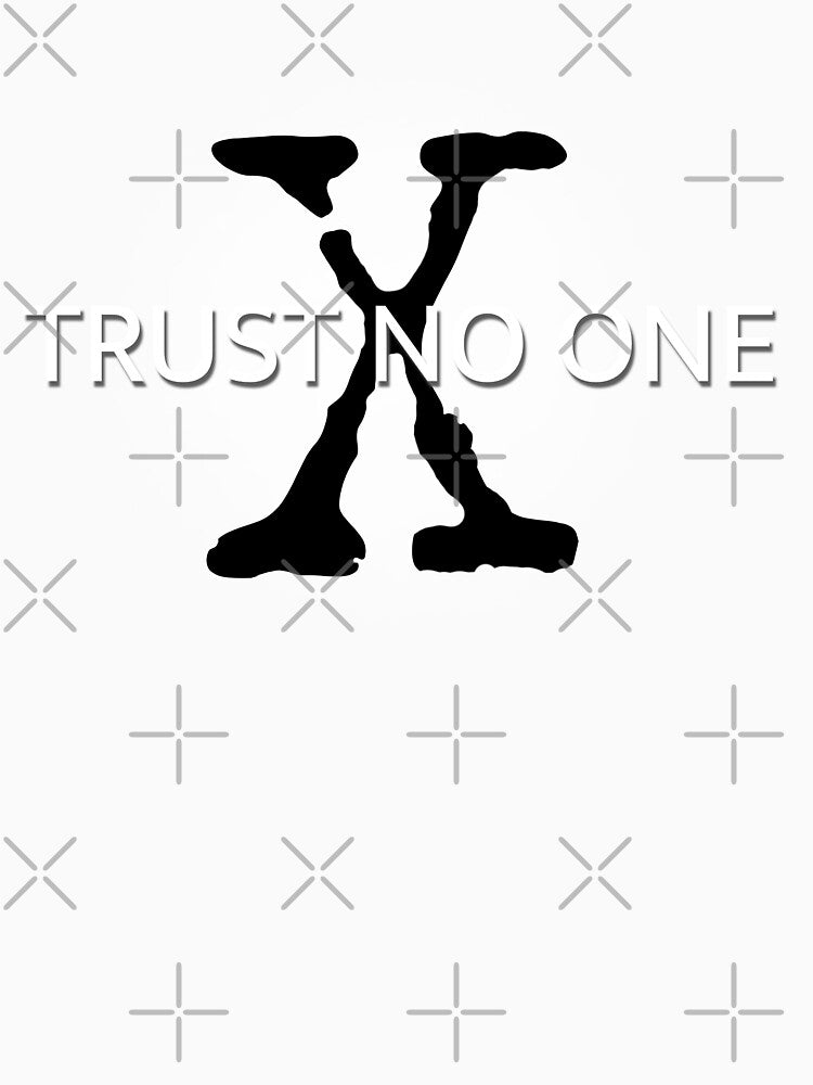 Trust No One X-Files inspired design for facemask tshirts iphone case by doubledagger Unisex