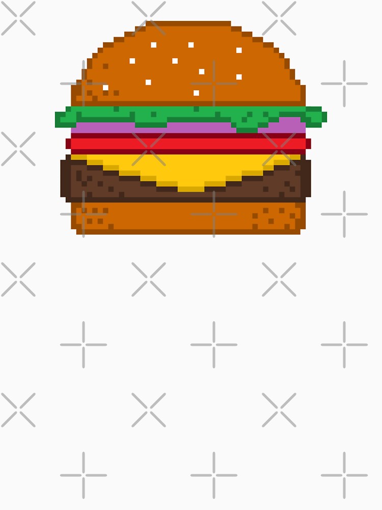 Hamburger, Pixel art by xtrolix Unisex