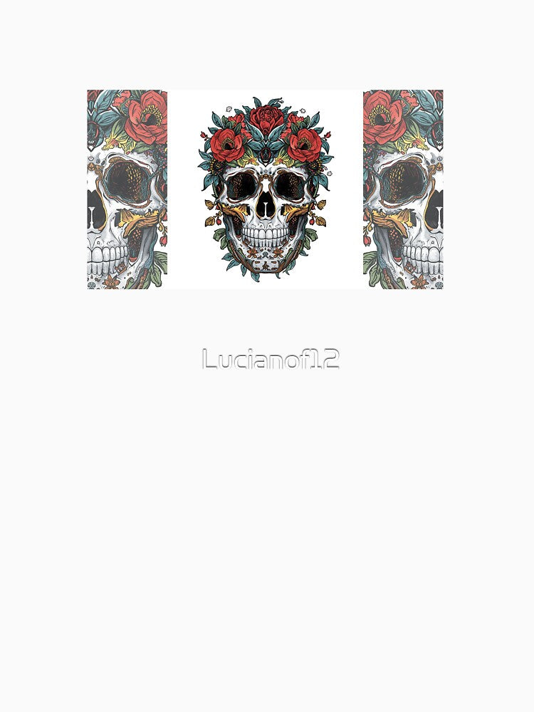 Floral caveira sublimation clipart by Lucianof12