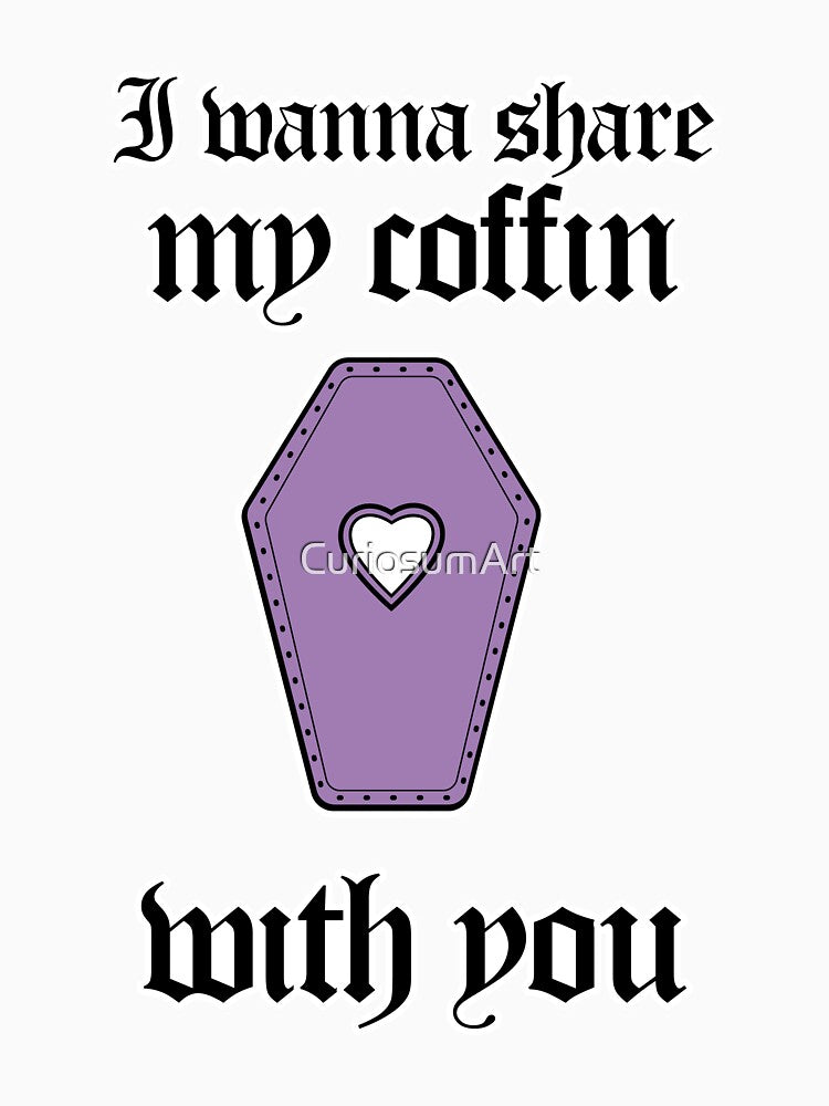 Share my coffin dots - gothic valentine's day by CuriosumArt Unisex