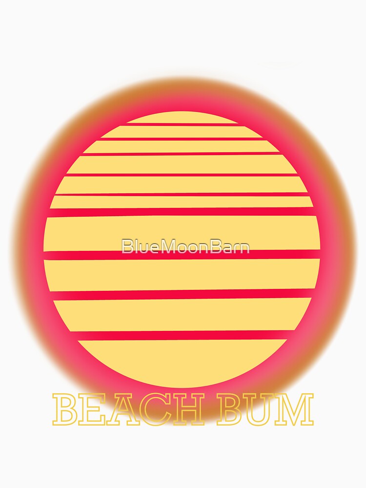 Retro 80's Beach Bum Graphic Decal by BlueMoonBarn Unisex