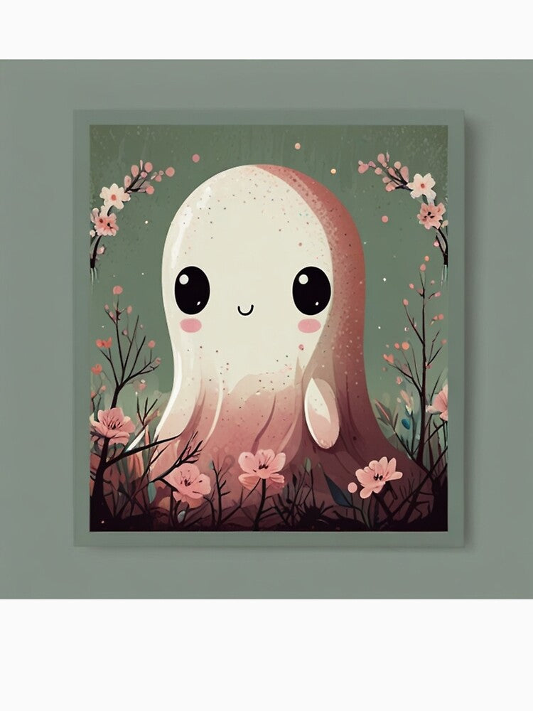 Funny Ghost Kawaii Cute | Ghost Kawaii Cute Humor Print by Joy-boy-op Unisex