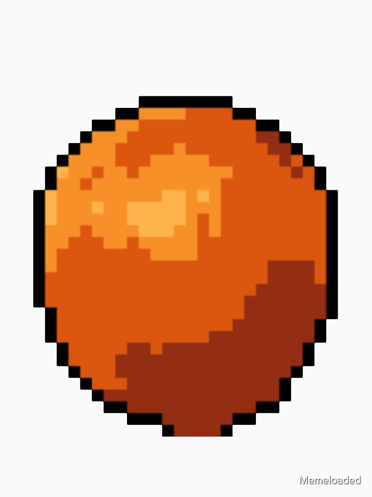 Pixel Art Orange Fruit by Memeloaded Unisex