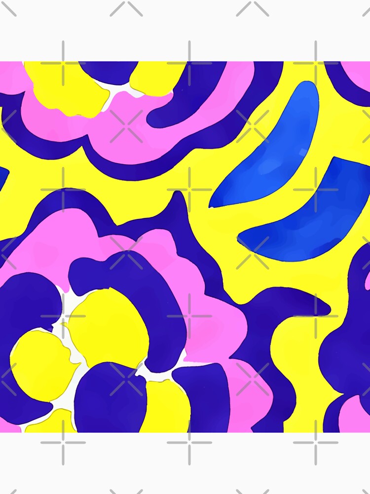 Oversized retro flowers in 70s style by SophieClimaArt Unisex