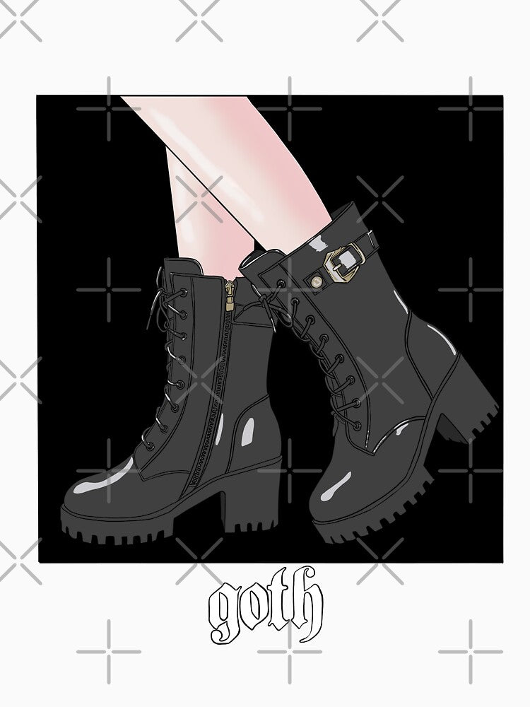 goth punk boots by majinjoni Unisex