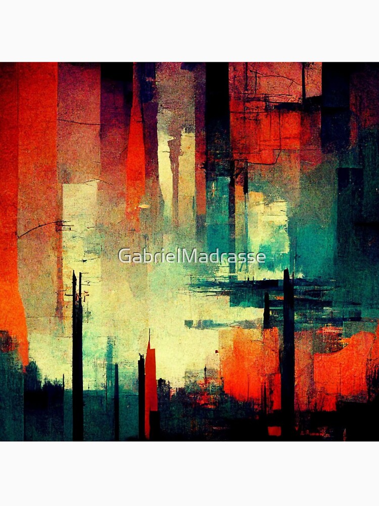 Grunge Abstract by GabrielMadrasse Unisex